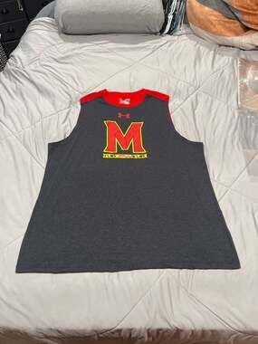 Under Armour HeatGear Maryland Terrapins NCAA Sleeveless Training Shirt Men's XL